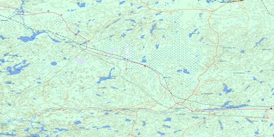 Firesteel River Topo Map 052G02 at 1:50,000 scale - National Topographic System of Canada (NTS) - Toporama map