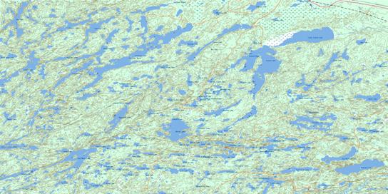 Gulliver Lake Topo Map 052G03 at 1:50,000 scale - National Topographic System of Canada (NTS) - Toporama map