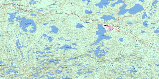 Ignace Topo Map 052G05 at 1:50,000 scale - National Topographic System of Canada (NTS) - Toporama map