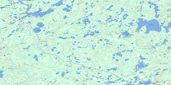 Petry River Topo Map 052G07 at 1:50,000 scale - National Topographic System of Canada (NTS) - Toporama map