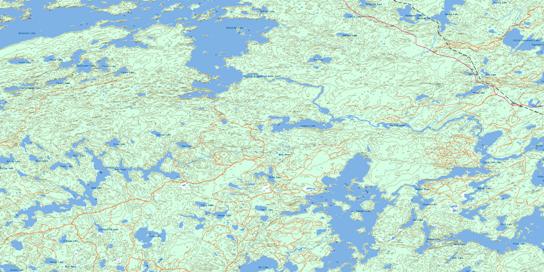 Yonde Topo Map 052G13 at 1:50,000 scale - National Topographic System of Canada (NTS) - Toporama map