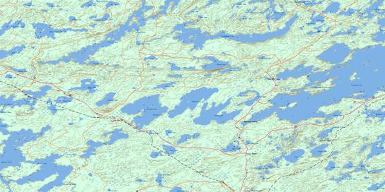 Valora Topo Map 052G14 at 1:50,000 scale - National Topographic System of Canada (NTS) - Toporama map