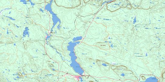 Nipigon Topo Map 052H01 at 1:50,000 scale - National Topographic System of Canada (NTS) - Toporama map
