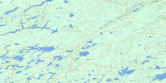 Armistice Lake Topo Map 052H05 at 1:50,000 scale - National Topographic System of Canada (NTS) - Toporama map