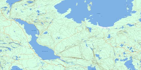Black Sturgeon Lake Topo Map 052H07 at 1:50,000 scale - National Topographic System of Canada (NTS) - Toporama map