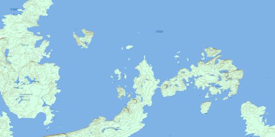 Grand Bay Topo Map 052H10 at 1:50,000 scale - National Topographic System of Canada (NTS) - Toporama map