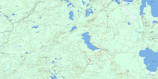 Kabitotikwia Lake Topo Map 052H11 at 1:50,000 scale - National Topographic System of Canada (NTS) - Toporama map