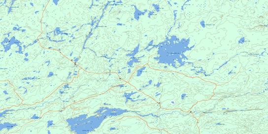 Holinshead Lake Topographic map 052H12 at 1:50,000 Scale