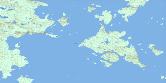 Kelvin Island Topo Map 052H15 at 1:50,000 scale - National Topographic System of Canada (NTS) - Toporama map