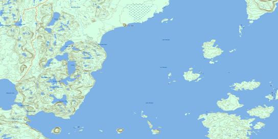 Castle Lake Topo Map 052I02 at 1:50,000 scale - National Topographic System of Canada (NTS) - Toporama map