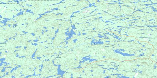 Aldridge Lake Topo Map 052I04 at 1:50,000 scale - National Topographic System of Canada (NTS) - Toporama map