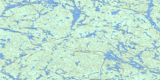 Onamakawash Lake Topo Map 052I05 at 1:50,000 scale - National Topographic System of Canada (NTS) - Toporama map