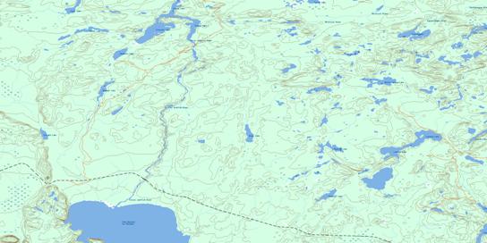 Little Jackfish River Topographic map 052I08 at 1:50,000 Scale