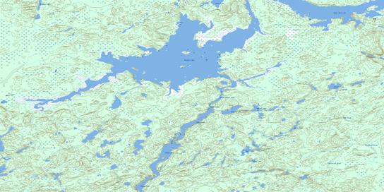 Mojikit Lake Topo Map 052I09 at 1:50,000 scale - National Topographic System of Canada (NTS) - Toporama map