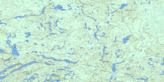 Linklater Lake Topographic map 052I10 at 1:50,000 Scale