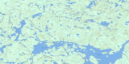 Grayson Lake Topo Map 052I14 at 1:50,000 scale - National Topographic System of Canada (NTS) - Toporama map