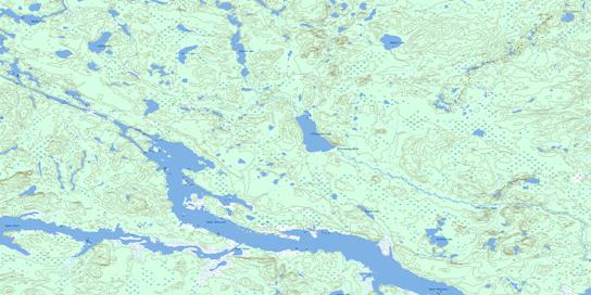 D'Orsonnens Lake Topo Map 052I16 at 1:50,000 scale - National Topographic System of Canada (NTS) - Toporama map