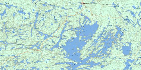 Savant Lake Topo Map 052J02 at 1:50,000 scale - National Topographic System of Canada (NTS) - Toporama map