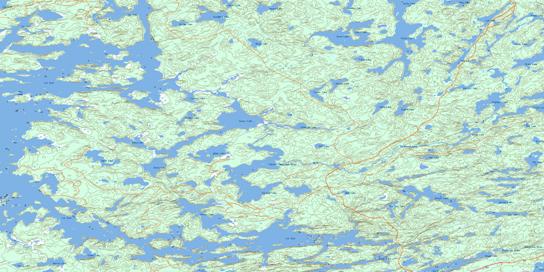 Expanse Lake Topo Map 052J05 at 1:50,000 scale - National Topographic System of Canada (NTS) - Toporama map