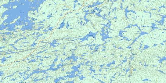 Wilkie Lake Topo Map 052J08 at 1:50,000 scale - National Topographic System of Canada (NTS) - Toporama map