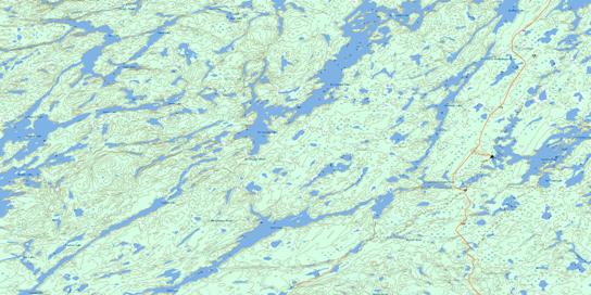 De Lesseps Lake Topographic map 052J10 at 1:50,000 Scale