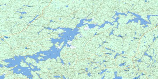 Anenimus River Topo Map 052J12 at 1:50,000 scale - National Topographic System of Canada (NTS) - Toporama map