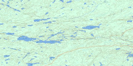 Otatakan Lake Topo Map 052J13 at 1:50,000 scale - National Topographic System of Canada (NTS) - Toporama map