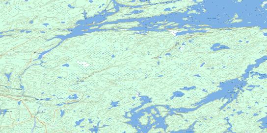 Churchill Lake Topographic map 052J14 at 1:50,000 Scale