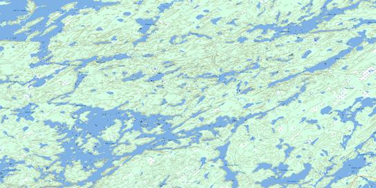 Miniss Lake Topo Map 052J15 at 1:50,000 scale - National Topographic System of Canada (NTS) - Toporama map