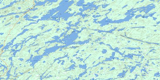 Mccrea Lake Topo Map 052J16 at 1:50,000 scale - National Topographic System of Canada (NTS) - Toporama map