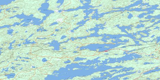 Hudson Topographic map 052K01 at 1:50,000 Scale