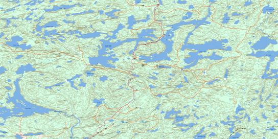 Cliff Lake Topographic map 052K03 at 1:50,000 Scale