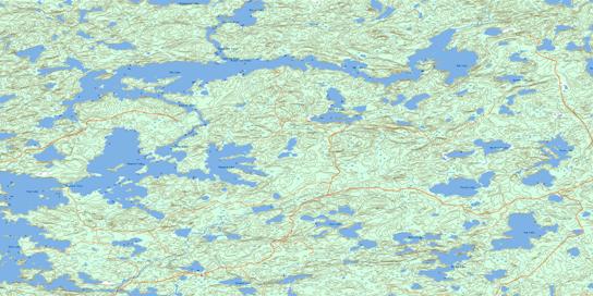 Oak Lake Topo Map 052K05 at 1:50,000 scale - National Topographic System of Canada (NTS) - Toporama map