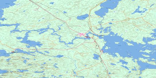 Ear Falls Topo Map 052K11 at 1:50,000 scale - National Topographic System of Canada (NTS) - Toporama map