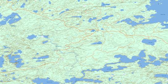 Wegg Lake Topographic map 052K12 at 1:50,000 Scale