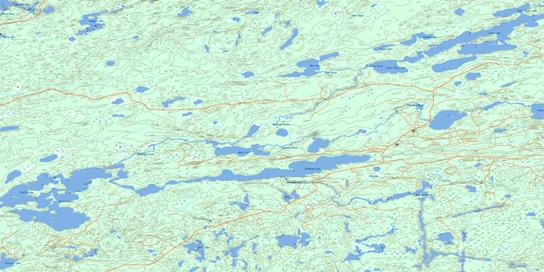 Bluffy Lake Topographic map 052K15 at 1:50,000 Scale