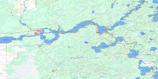 Pinawa Topo Map 052L04 at 1:50,000 scale - National Topographic System of Canada (NTS) - Toporama map
