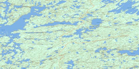 Sydney Lake Topo Map 052L09 at 1:50,000 scale - National Topographic System of Canada (NTS) - Toporama map