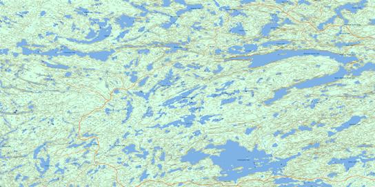 Medicine Stone Lake Topo Map 052L16 at 1:50,000 scale - National Topographic System of Canada (NTS) - Toporama map