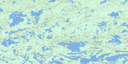 Pipestone Bay Topographic map 052M01 at 1:50,000 Scale