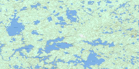 Sabourin Lake Topographic map 052M07 at 1:50,000 Scale