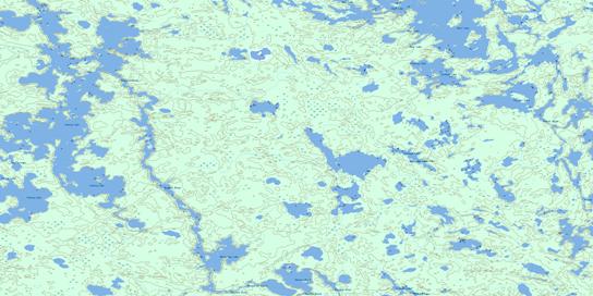 Family Lake Topo Map 052M14 at 1:50,000 scale - National Topographic System of Canada (NTS) - Toporama map
