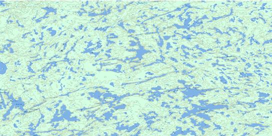 Onepine Lake Topographic map 052M15 at 1:50,000 Scale