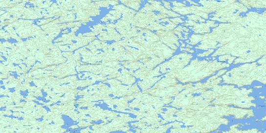 Pikangikum Lake Topographic map 052M16 at 1:50,000 Scale