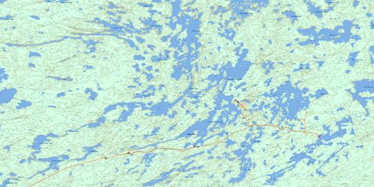 Confederation Lake Topo Map 052N02 at 1:50,000 scale - National Topographic System of Canada (NTS) - Toporama map
