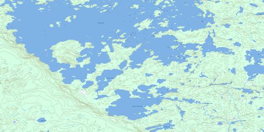 Little Trout Lake Topo Map 052N03 at 1:50,000 scale - National Topographic System of Canada (NTS) - Toporama map