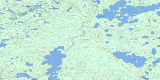 Nungesser River Topo Map 052N05 at 1:50,000 scale - National Topographic System of Canada (NTS) - Toporama map