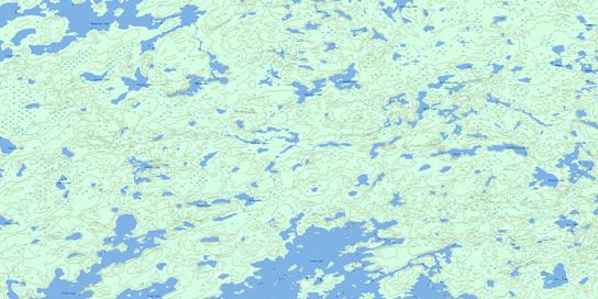 Henfrey Lake Topo Map 052N06 at 1:50,000 scale - National Topographic System of Canada (NTS) - Toporama map