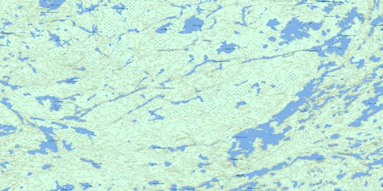 Shabumeni Lake Topo Map 052N07 at 1:50,000 scale - National Topographic System of Canada (NTS) - Toporama map