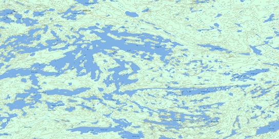 Birch Lake Topographic map 052N08 at 1:50,000 Scale